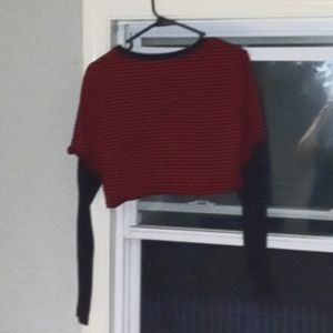 Long sleeved crop top